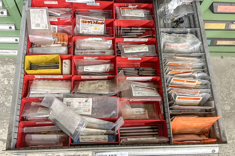 Schubladeninhalt: Auswertstifte