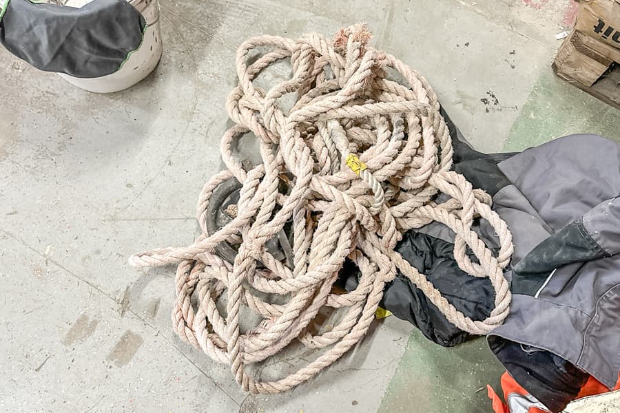 Seil mit Umlenkrolle