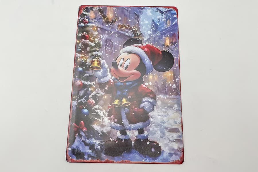 Metallschild Micky Maus