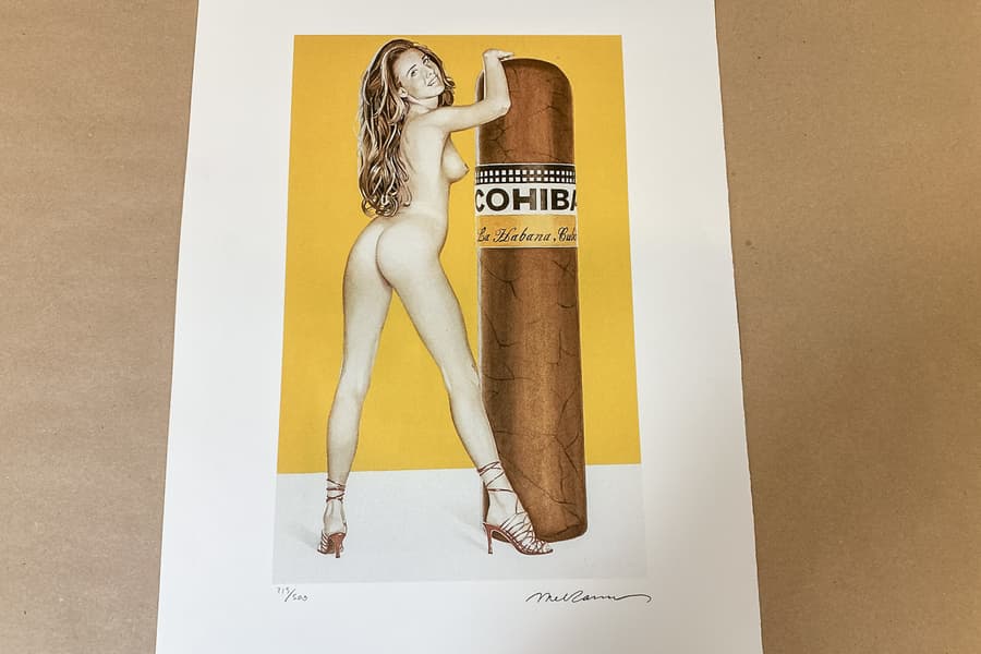 Lithografie nach Mel Ramos