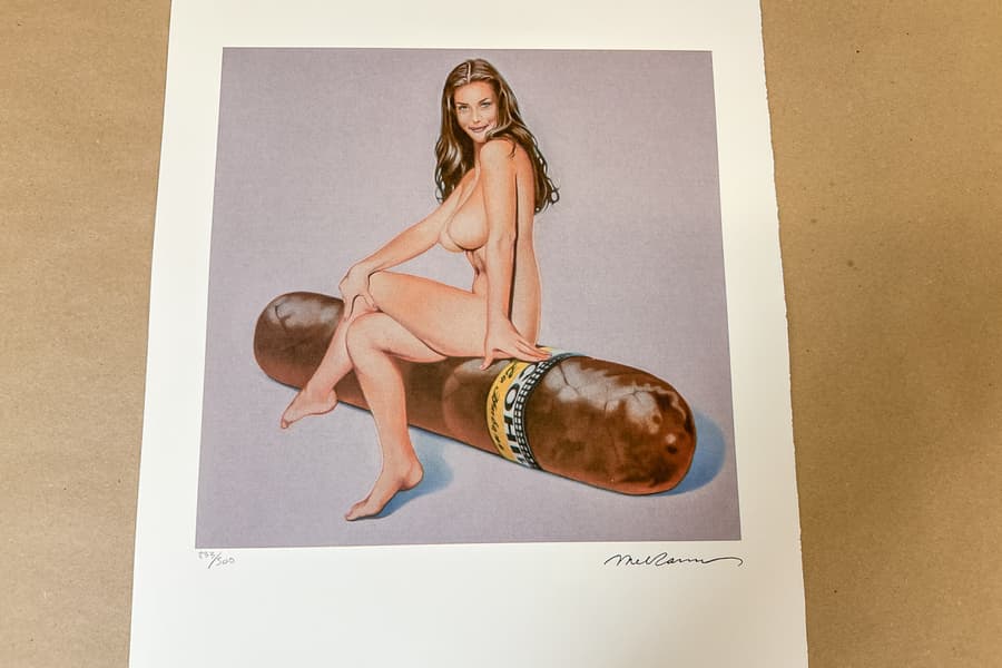 Lithografie nach Mel Ramos