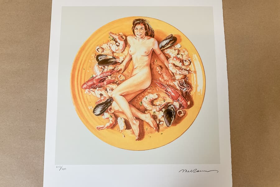 Lithografie nach Mel Ramos