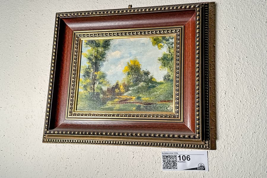 Öl auf Leinen, signiert