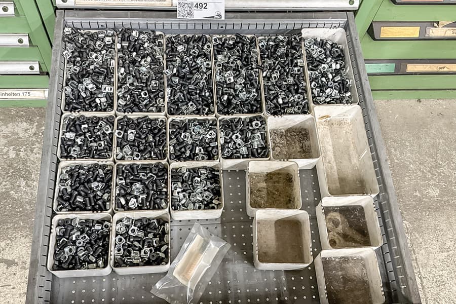 Schubladeninhalt: Distanzringe