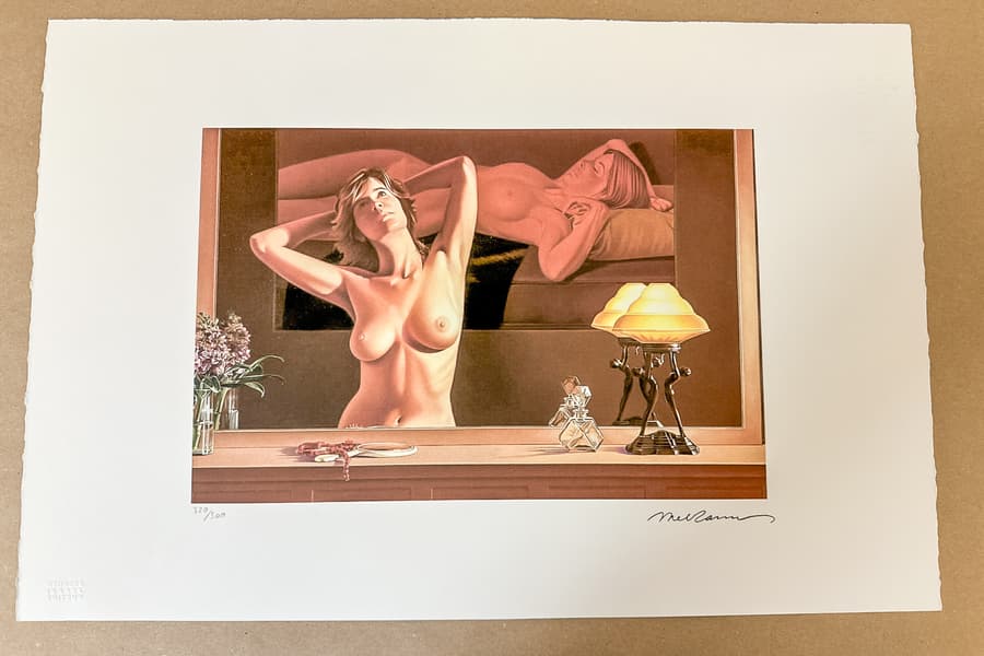 Lithografie nach Mel Ramos