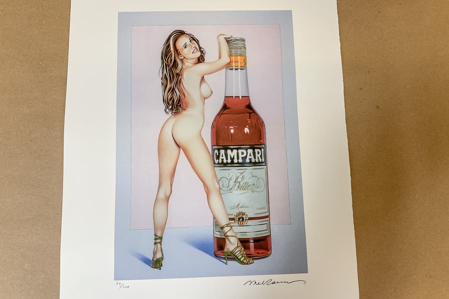 Lithografie nach Mel Ramos