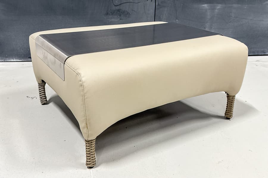 Outdoor Beistelltisch mit Edelstahlplatte Domus Ventures Luxor Modular