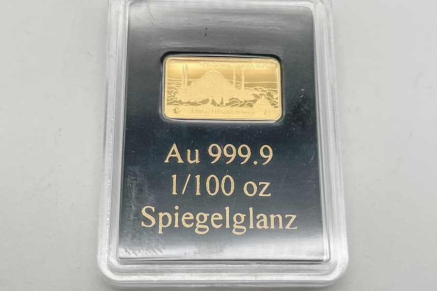 Goldbarren Hagia Sophia Türkei