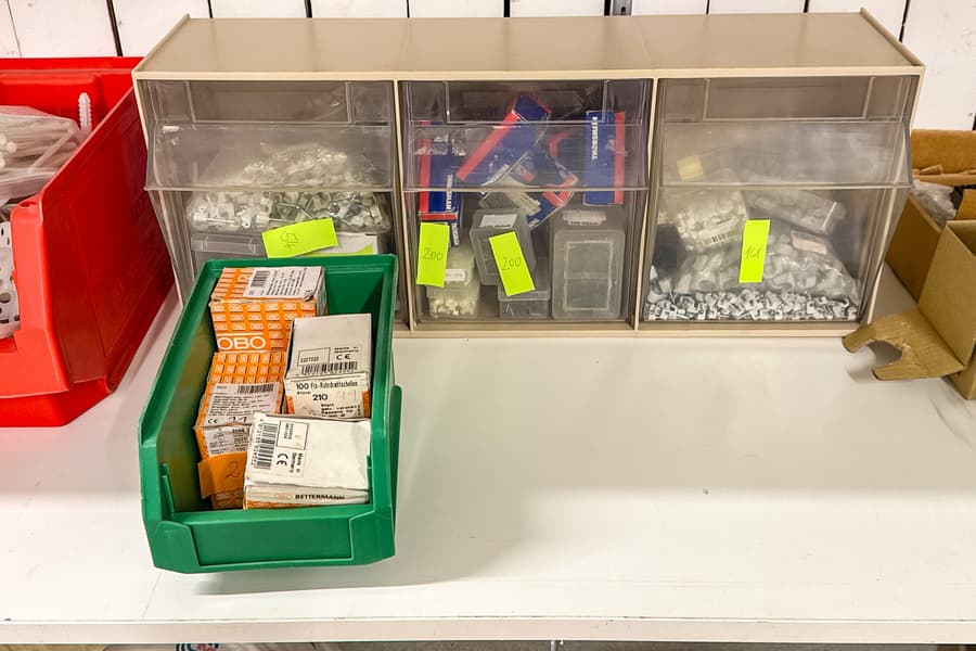 Sortimentskasten mit Befestigungsmaterial