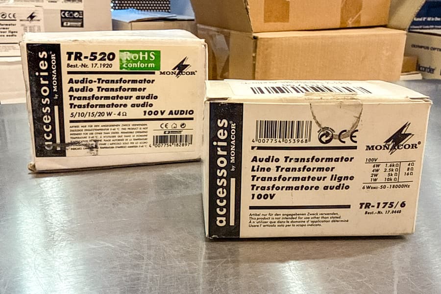 2 Audio Transformatoren Monacor