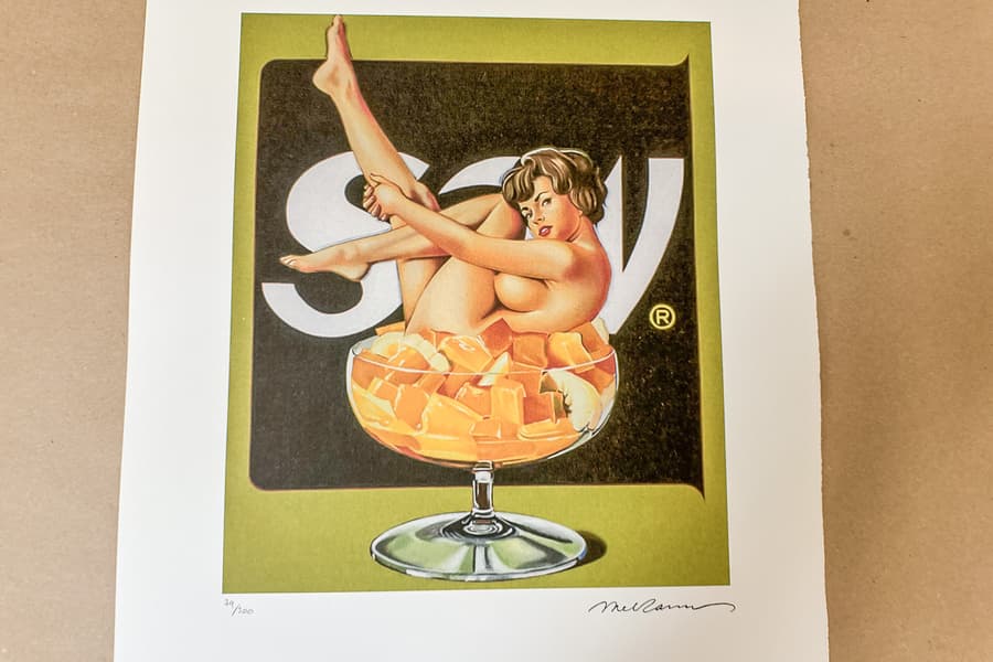 Lithografie nach Mel Ramos