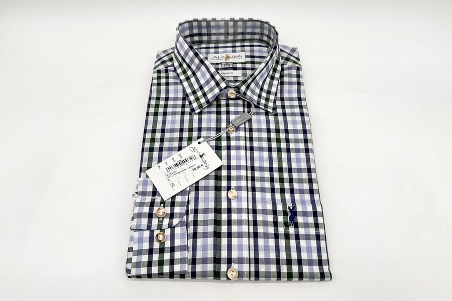 Herren Trachtenhemd Almsach, Gr. S