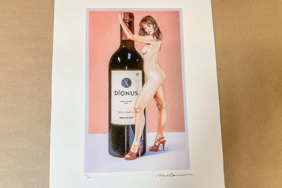 Lithografie nach Mel Ramos