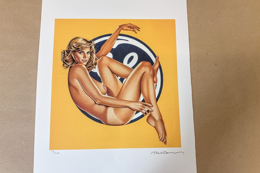 Lithografie nach Mel Ramos