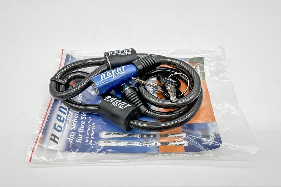 5 Skischlösser AGENT inkl. 2 Schlüssel