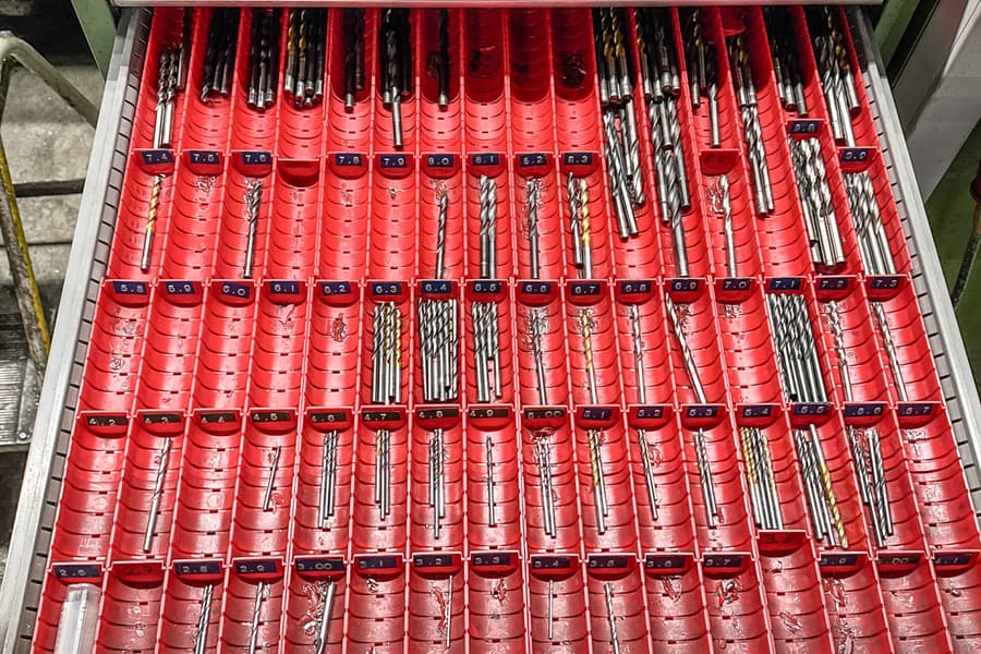 Inhalt von 3 Schubladen