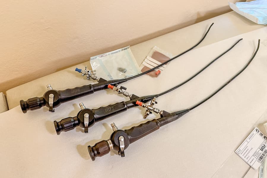 3 flexible Zystoskope