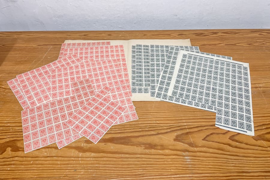 Briefmarken Bogenware Teile 1919/20