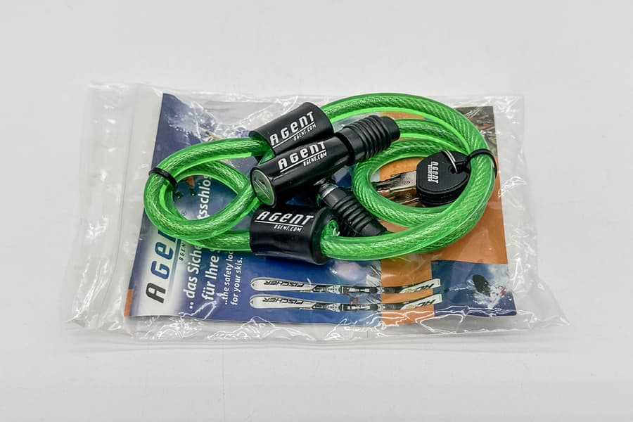 5 Skischlösser AGENT inkl. 2 Schlüssel