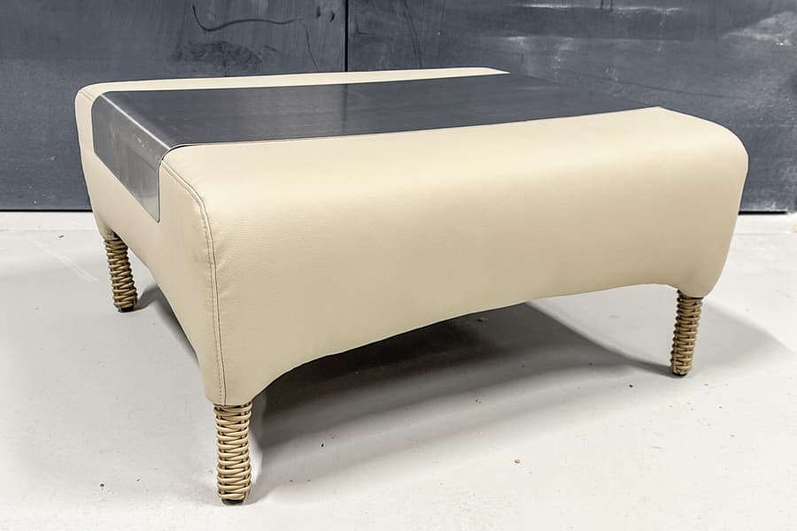 Outdoor Beistelltisch mit Edelstahlplatte Domus Ventures Luxor Modular