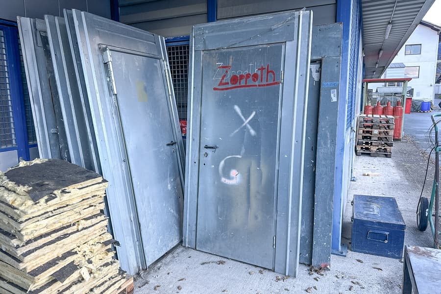 Metall Baustellentür