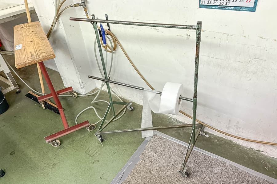 Abrollvorrichtung, fahrbar