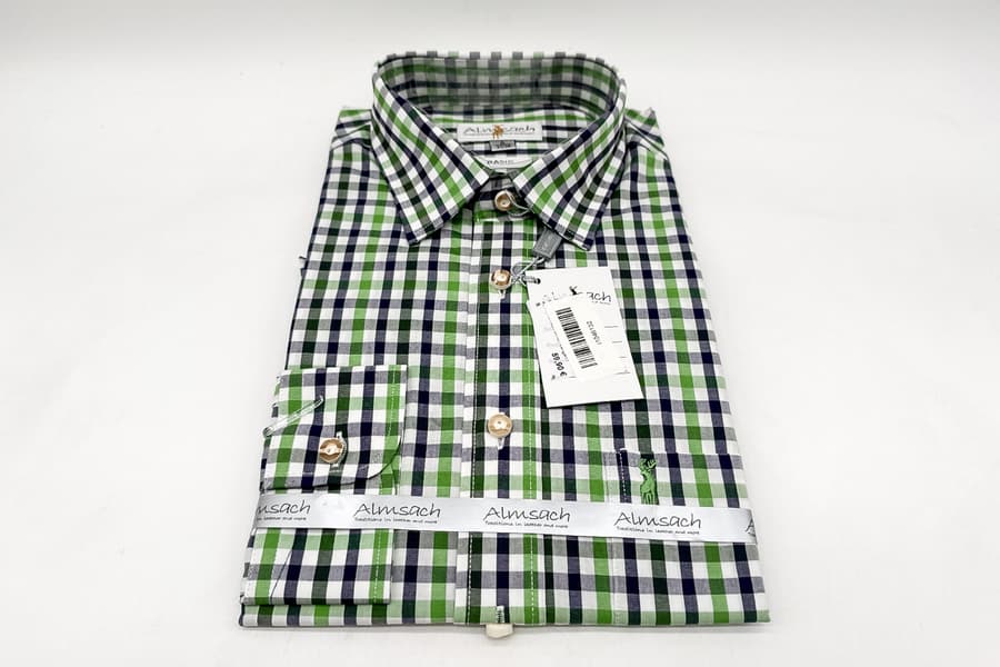 Herren Trachtenhemd Almsach, Gr. S