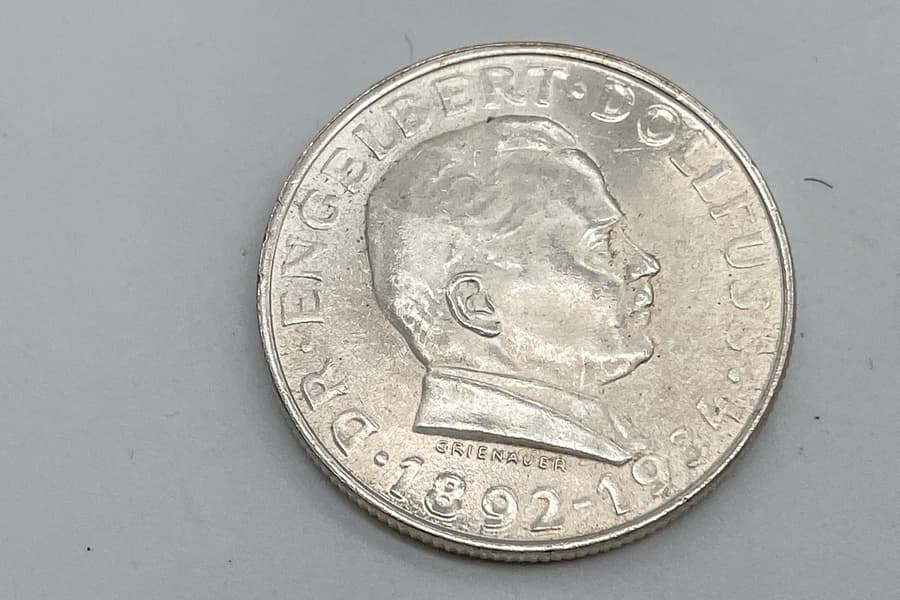 Silbermünze 2 Schilling Dollfuß 1934