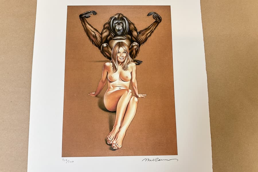 Lithografie nach Mel Ramos
