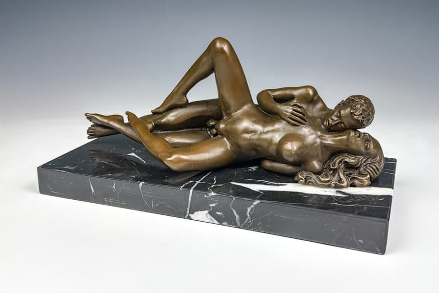 Erotische Bronze Skulptur