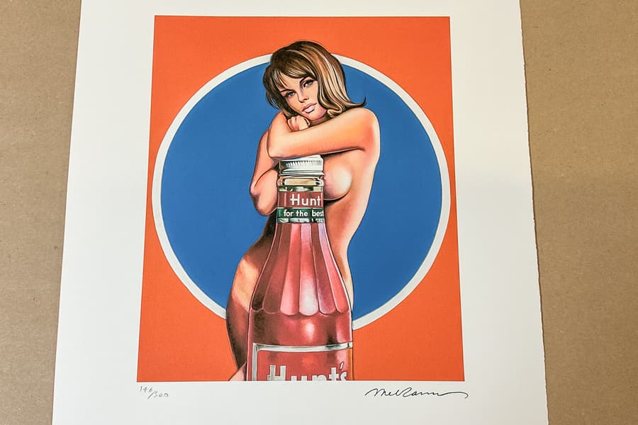 Lithografie nach Mel Ramos