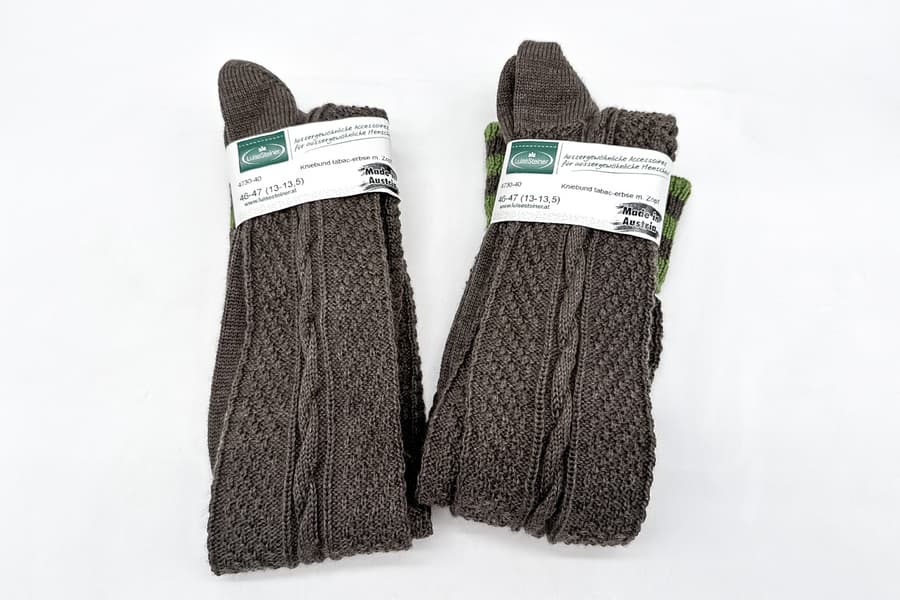 2 Paar Herren Trachtenstutzen Luise Steiner, Gr. 46-47