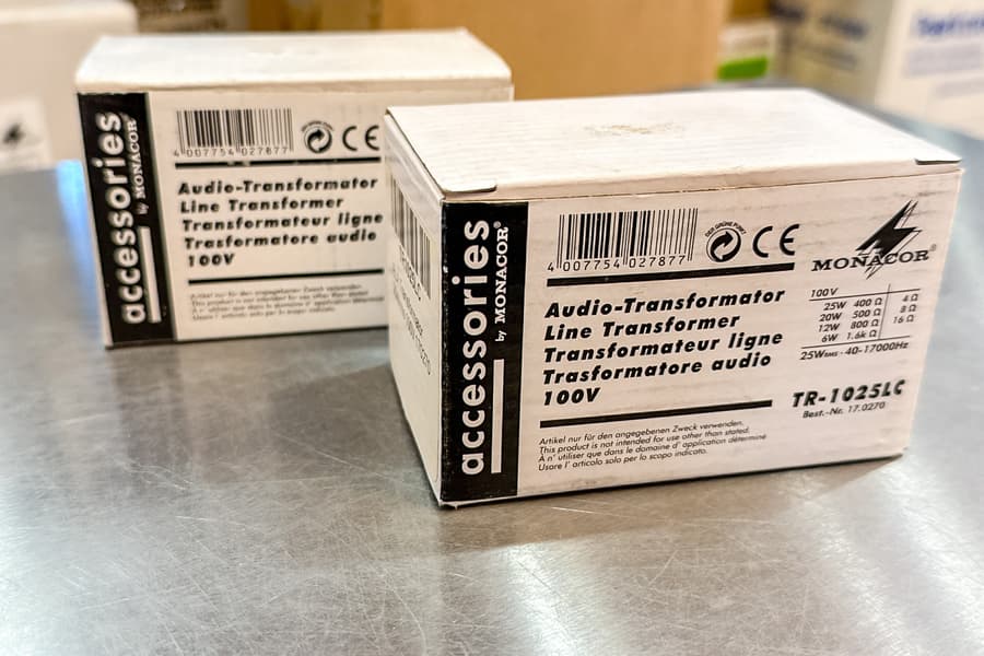 2 Audio Transformatoren Monacor