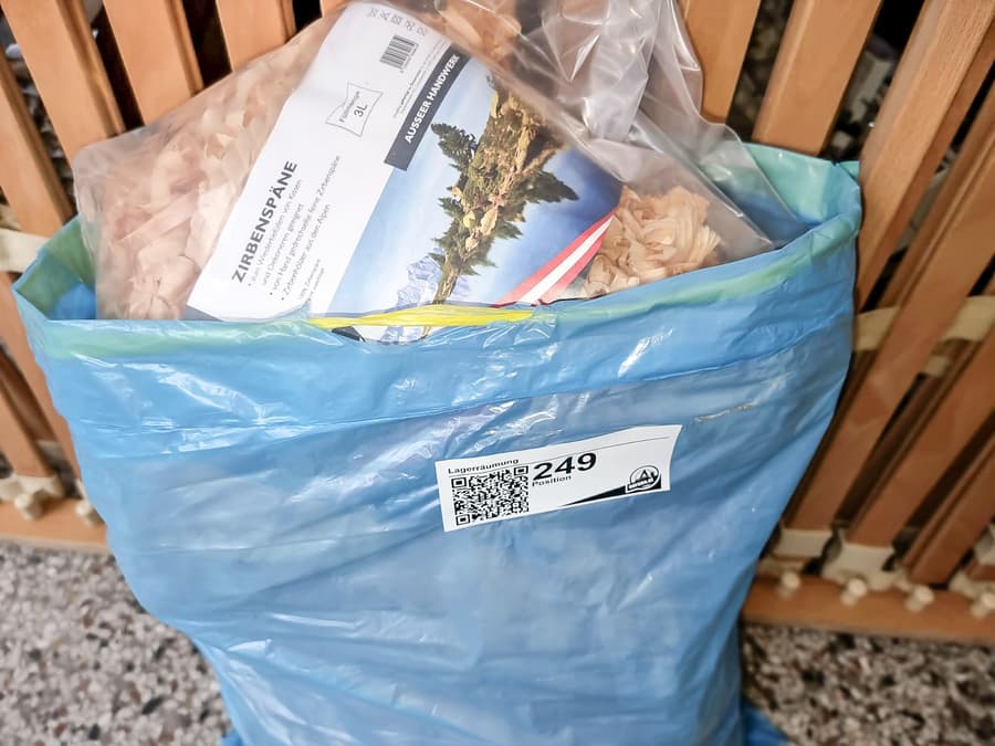 5 Packungen Zirbenspäne Rubin