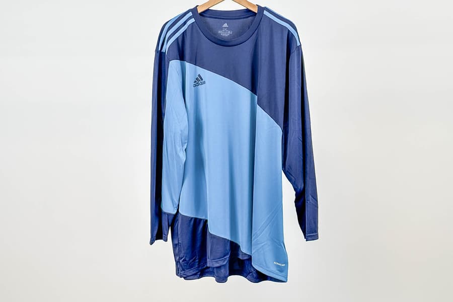 2 adidas Langarm Torwart Trikots Squadra 21 dunkelblau/blau, Gr. XL