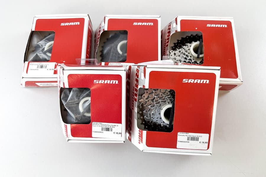 5 Fahrradkassetten Sram