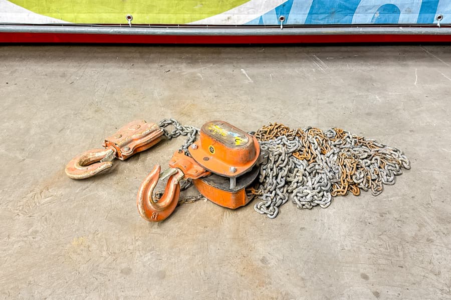 Flaschenzug Spiral mit Umlenkrolle, 3 t