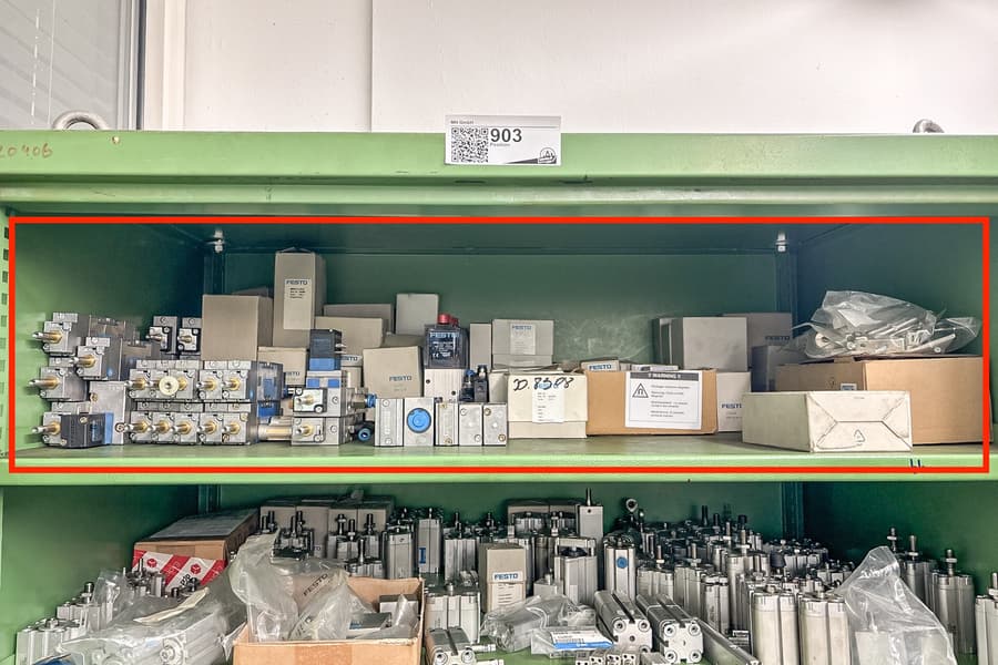 Inhalt Werkstattschrank: Komponenten Festo