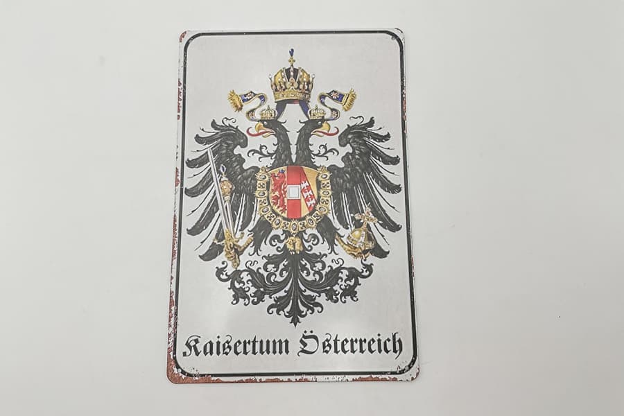 Metallschild Kaisertum Österreich