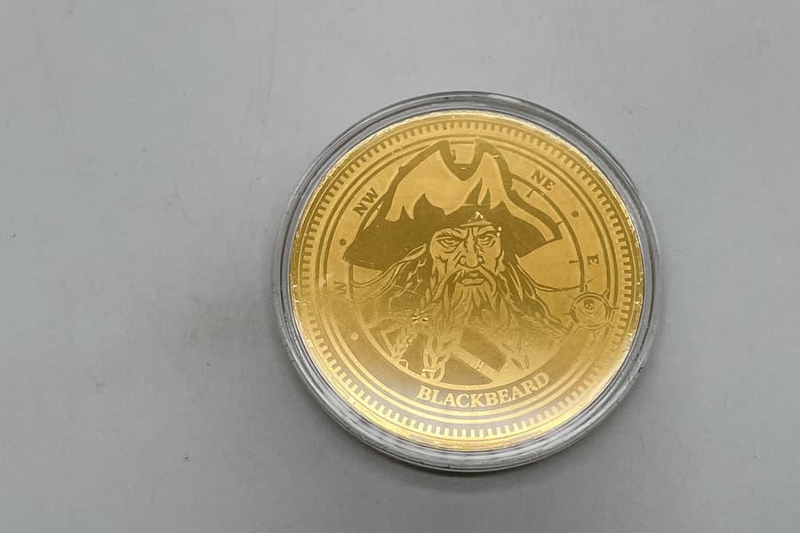 Goldmünze Blackbeard