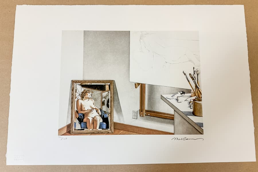 Lithografie nach Mel Ramos