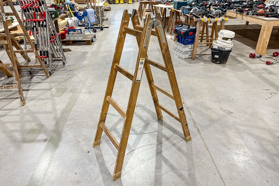 Holz Stehleiter, 2x4-sprossig