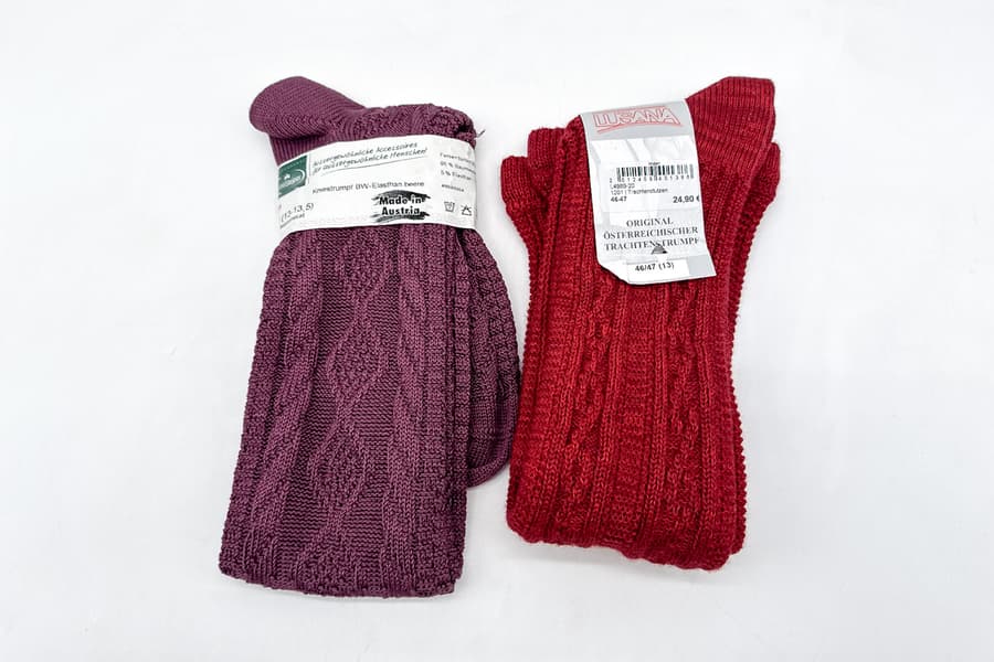 2 Paar Trachtenstutzen, Gr. 46-47