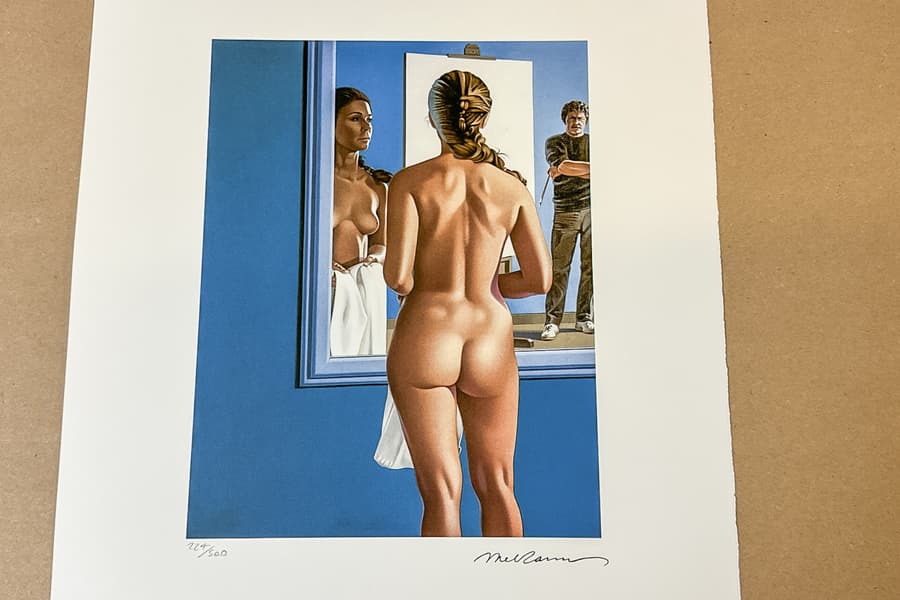 Lithografie nach Mel Ramos