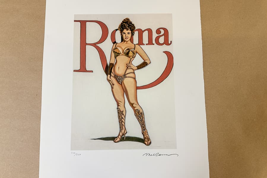 Lithografie nach Mel Ramos