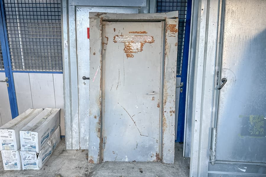 Metall Baustellentür