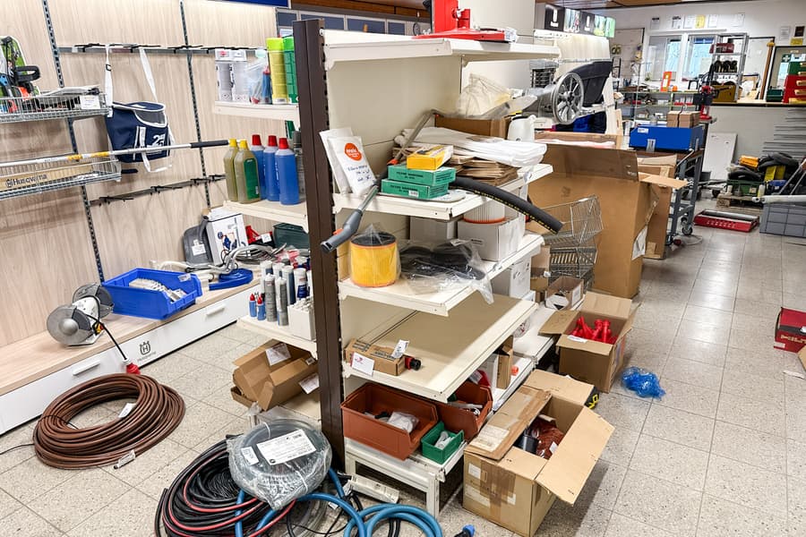 Warenregal, beidseitig