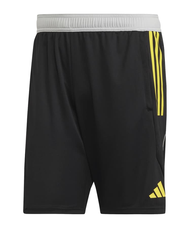 2 adidas Shorts Tiro 23 Competition schwarz/gelb, Gr. XL