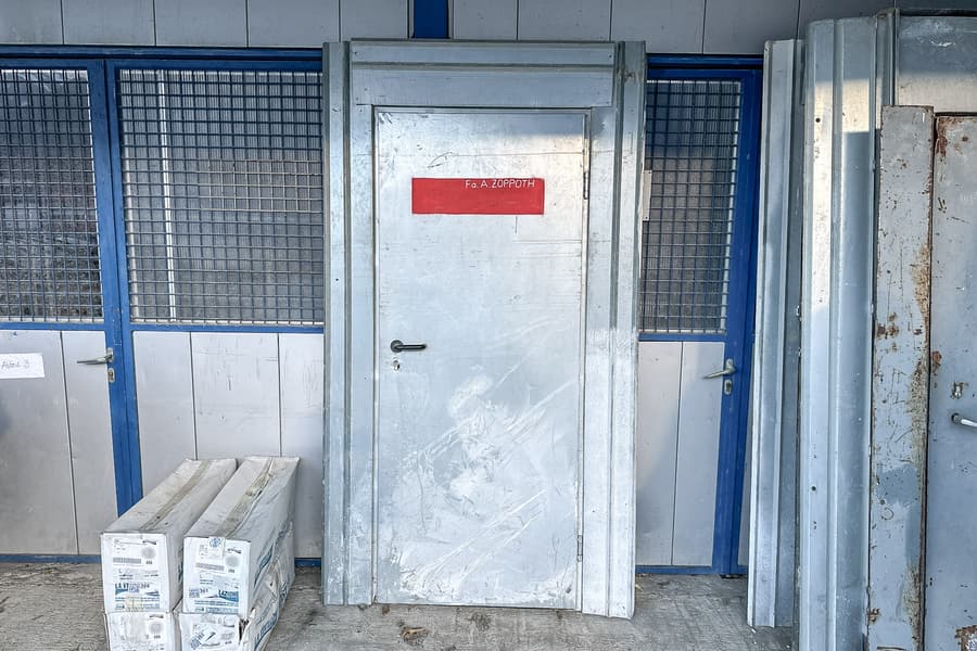 Metall Baustellentür