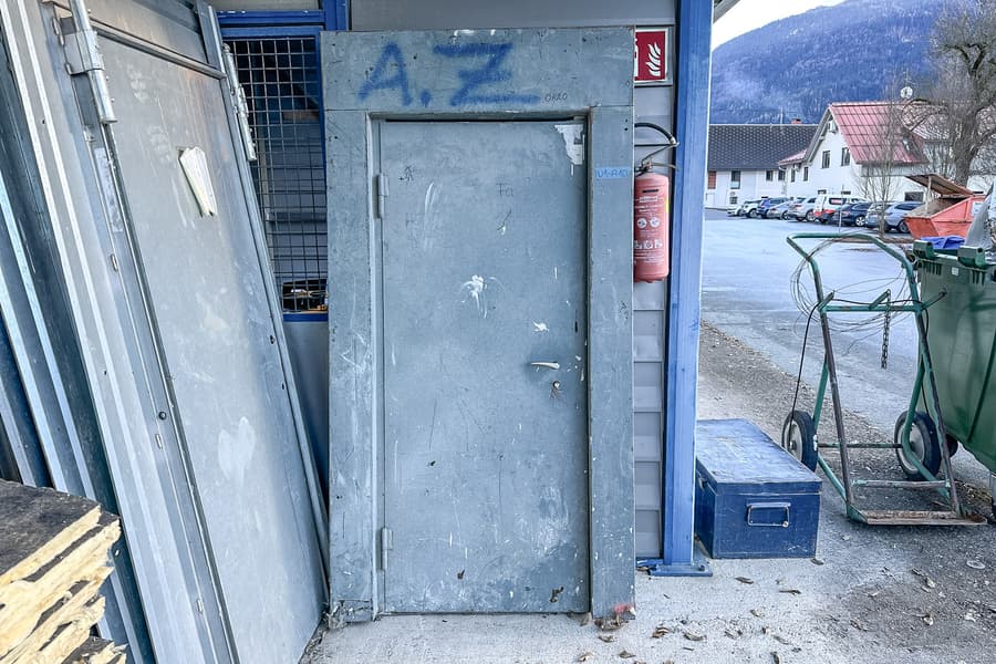 Metall Baustellentür